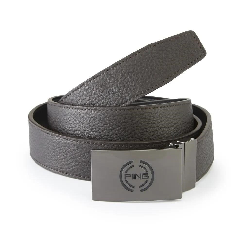 PING Stamp Reversible heren riem, bruin/zwart
