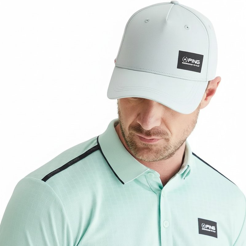 PING Koa heren baseball cap, pearl grey marl