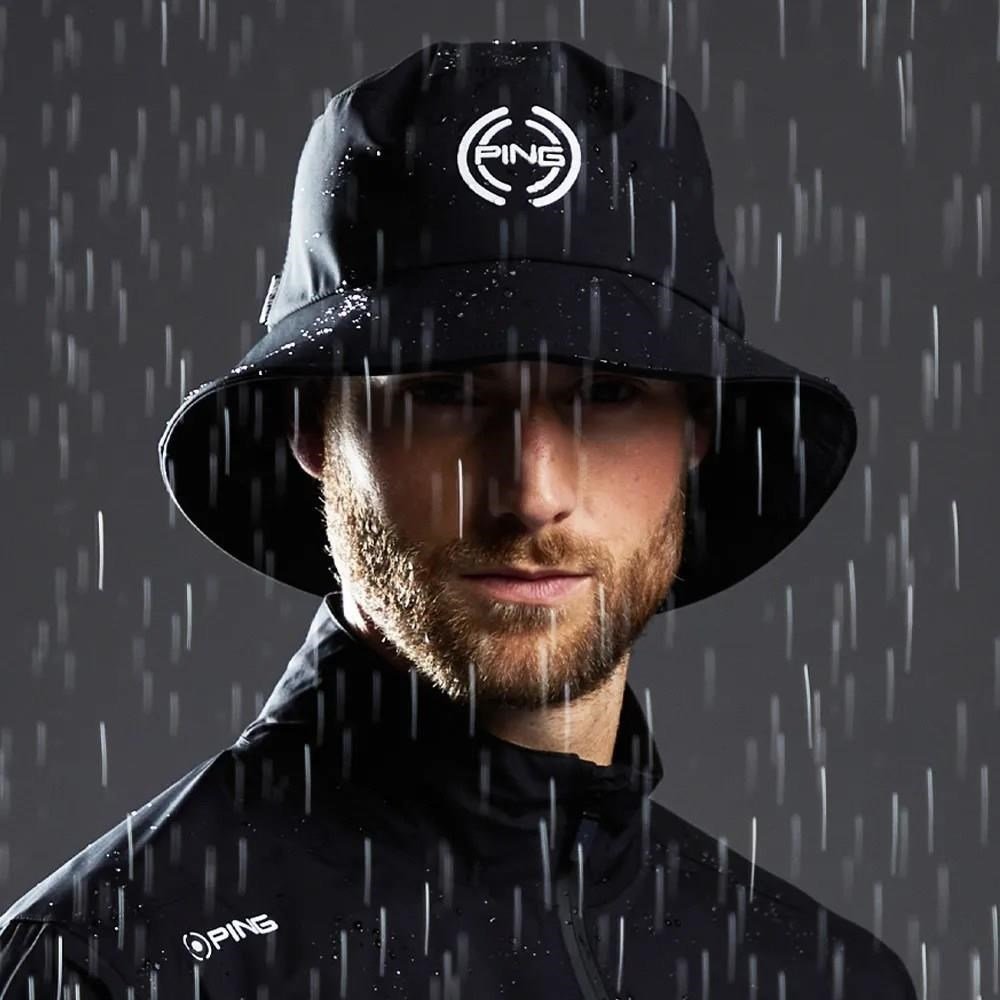 PING SensorDry waterproof heren bucket hat, zwart