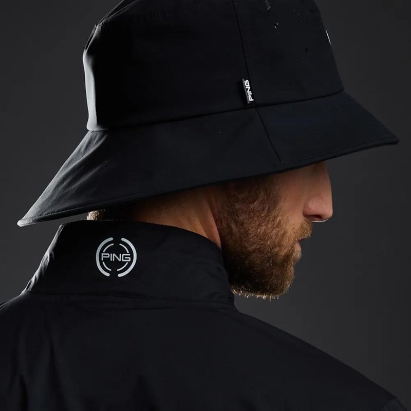 PING SensorDry waterproof heren bucket hat, zwart