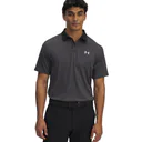 Under Armour T2G Printed heren polo, zwart/halo gray