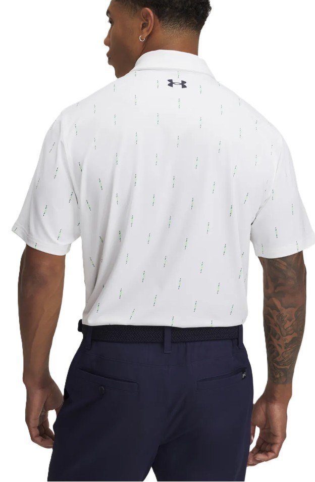 Under Armour T2G Printed heren polo, wit