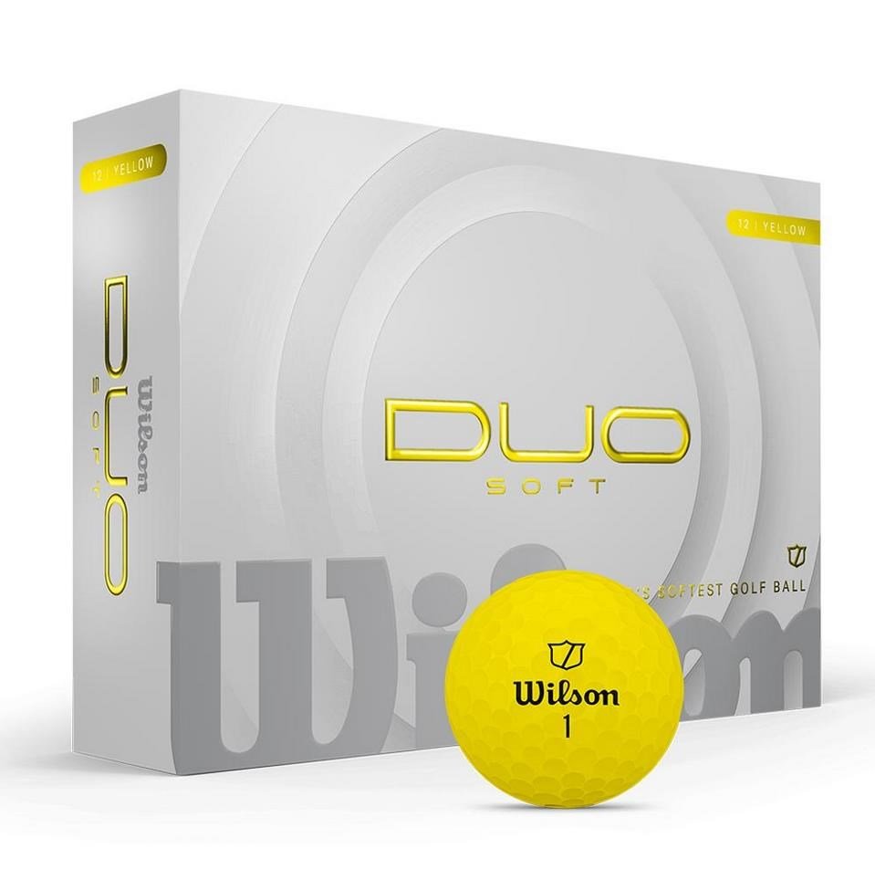 Wilson Duo Soft golfballen, geel