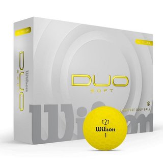 Wilson Duo Soft golfballen, geel