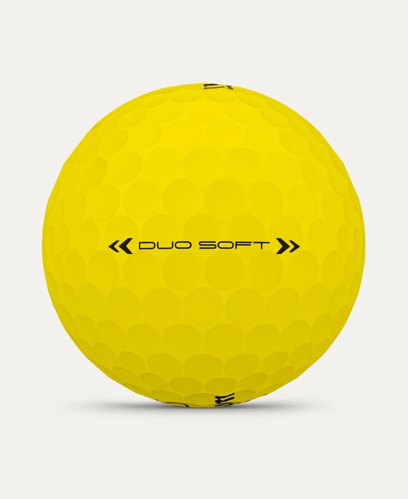 Wilson Duo Soft golfballen, geel