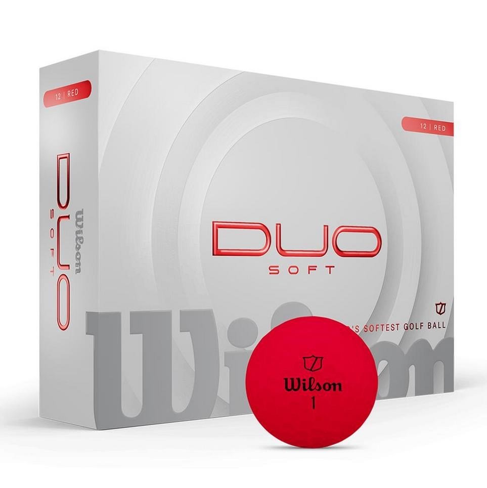 Wilson Duo Soft golfballen, rood