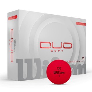 Wilson Duo Soft golfballen, rood