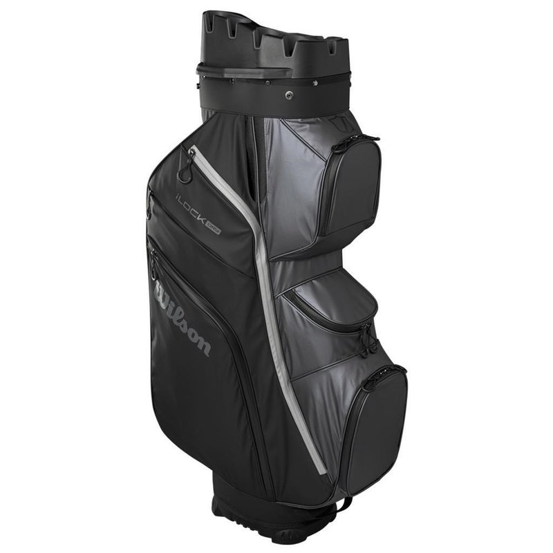 Wilson I-Lock Dry cart bag, zwart/grijs