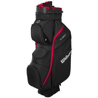 Wilson I Lock cart bag, zwart/rood