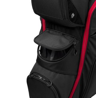 Wilson I Lock cart bag, zwart/rood