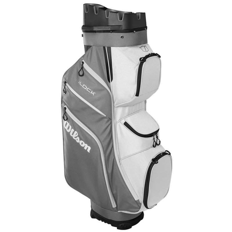 Wilson I Lock cart bag, grijs/wit/zwart