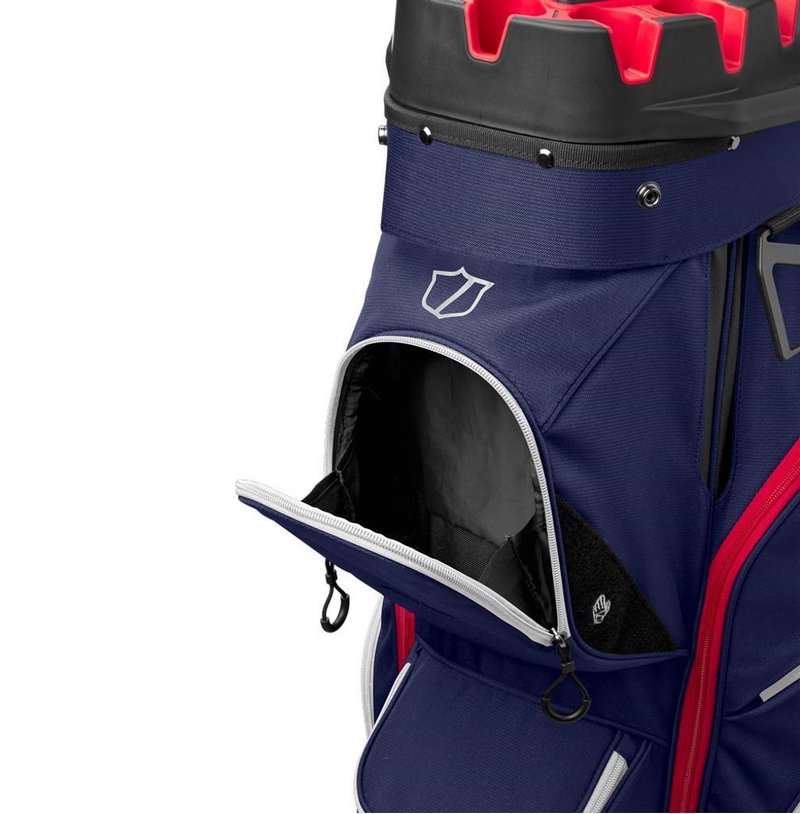 Wilson I Lock cart bag, navy/white/red