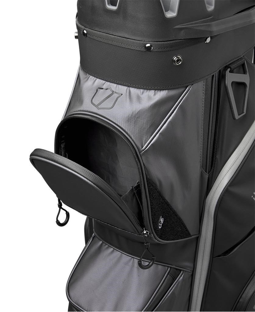 Wilson I Lock cart bag, zwart/grijs