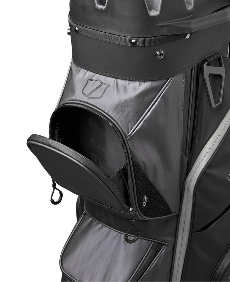 Wilson I Lock cart bag, zwart/grijs