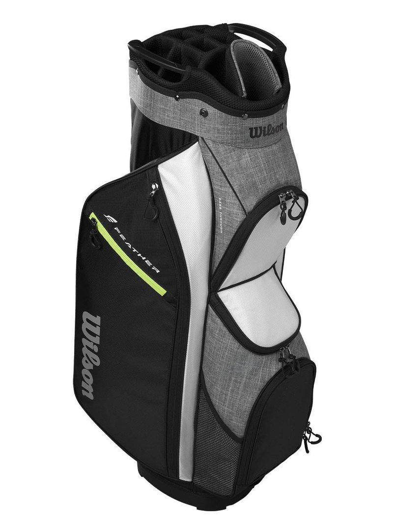 Wilson Feather cart bag, zwart/grijs/wit