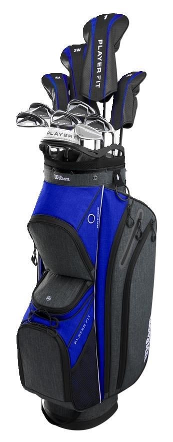 Wilson Player Fit Premium heren golfset, grafiet + cartbag, rood