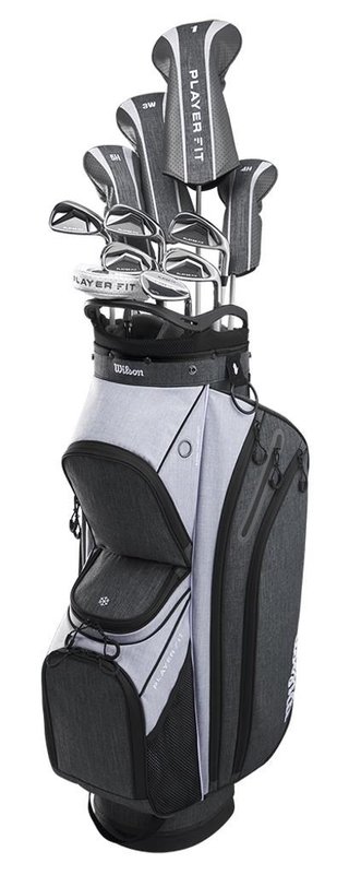 Wilson Player Fit Premium dames golfset, grafiet + cart bag