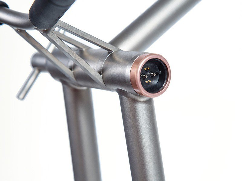 JuCad Phantom Titan Rose 2.0 elektrische trolley + draagtas, titanium