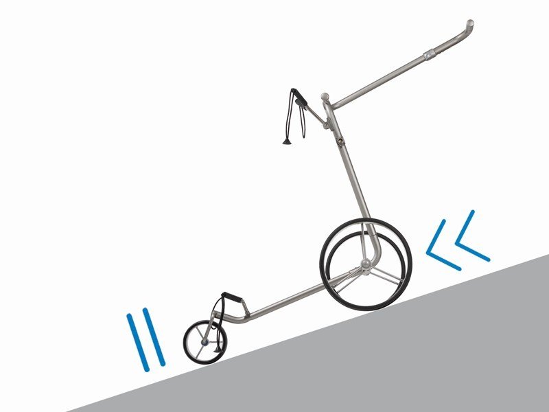 JuCad Phantom Titan Rose 2.0 elektrische trolley + draagtas, titanium