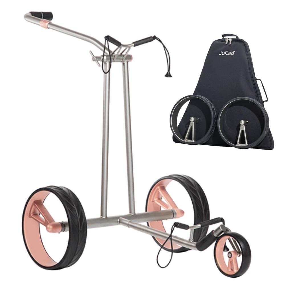 JuCad Phantom Titan Rose 2.0 elektrische trolley + draagtas, titanium