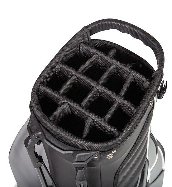 JuCad 2in1 FIirst Class stand bag, zwart/grijs/wit
