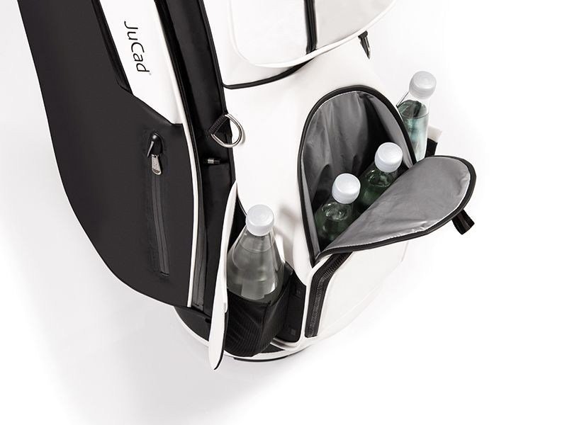 JuCad First Class Revolution cart bag, zwart/wit