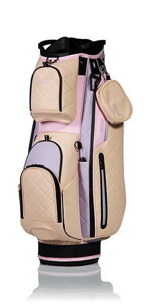 JuCad First Class cart bag, beige/lila/roze