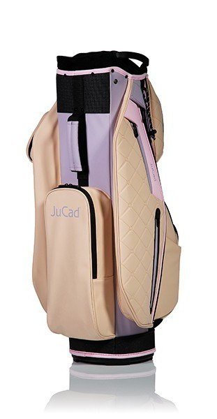 JuCad First Class cart bag, beige/lila/roze
