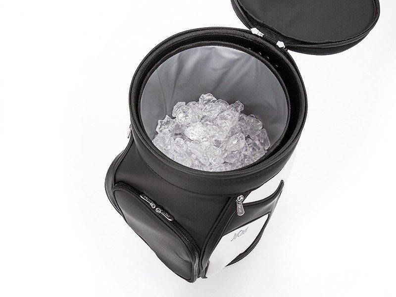 JuCad Jucad stool with cooler, zwart/wit