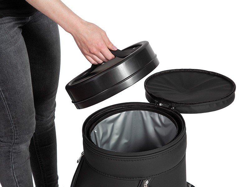 JuCad Jucad stool with cooler, zwart/wit