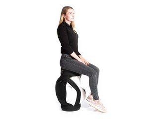 JuCad Jucad stool with cooler, zwart/wit