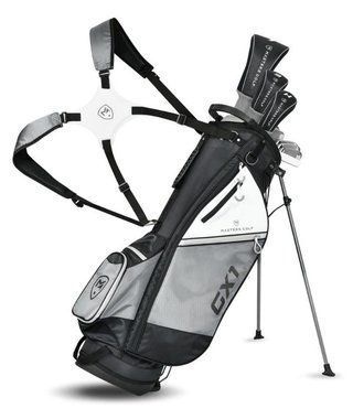 Masters GX1 Gts heren golfset, grafiet, MLH + stand bag, zwart/grijs/wit