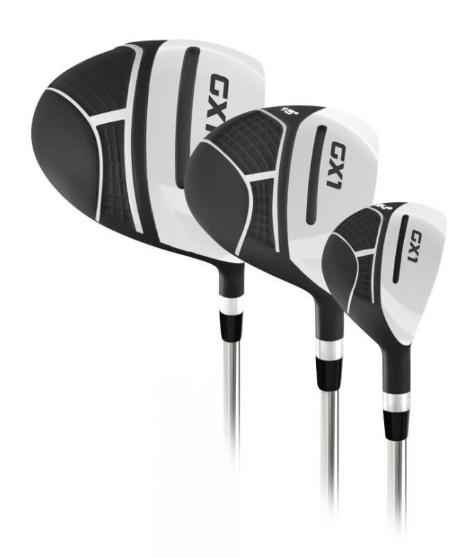Masters GX1 Gts heren golfset, grafiet, MLH + stand bag, zwart/grijs/wit