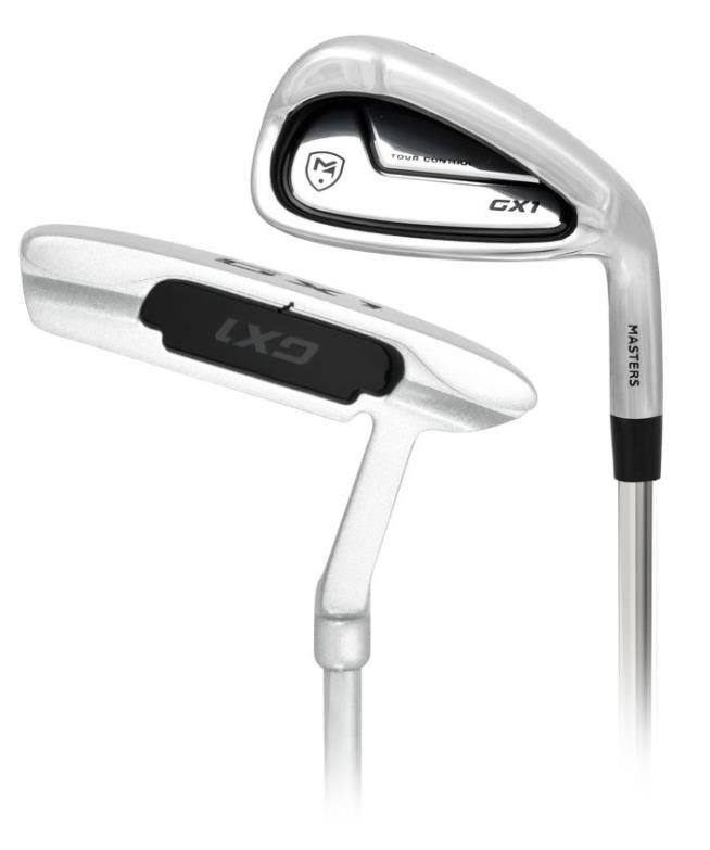 Masters GX1 Gts heren golfset, grafiet, MLH + stand bag, zwart/grijs/wit