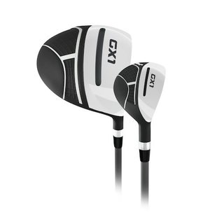 Masters GX1 Gts heren golf half set, grafiet + stand bag, zwart/grijs/wit