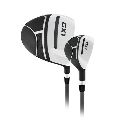 Masters GX1 Gts heren golf half set, grafiet + stand bag, zwart/grijs/wit