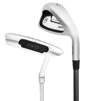 Masters GX1 Gts heren golf half set, grafiet + stand bag, zwart/grijs/wit