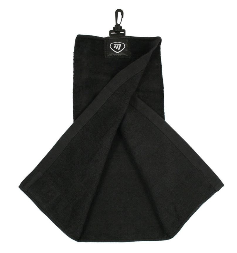 Masters Golf Masters Tri-Fold golfhanddoek, zwart
