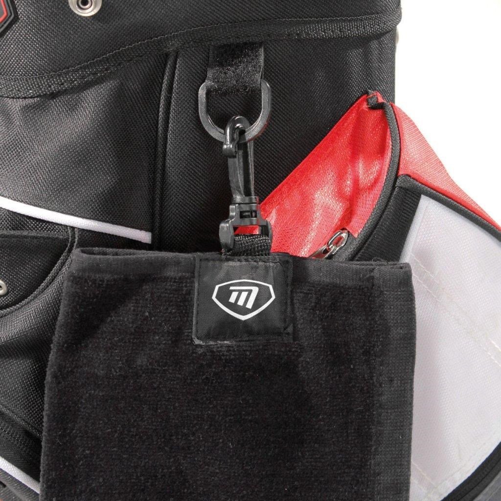 Masters Golf Masters Tri-Fold golfhanddoek, zwart