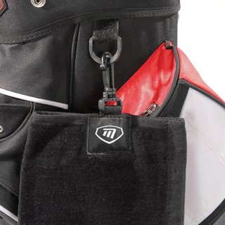 Masters Golf Masters Tri-Fold golfhanddoek, zwart