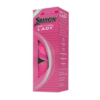 Srixon Soft Feel Lady dames golfballen, roze