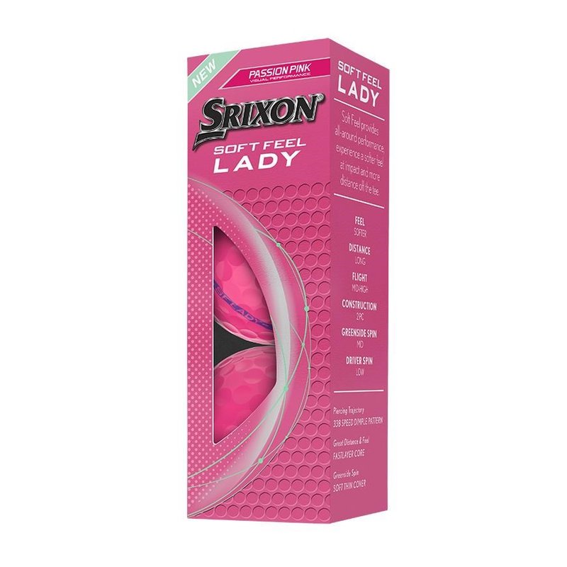 Srixon Soft Feel Lady dames golfballen, roze
