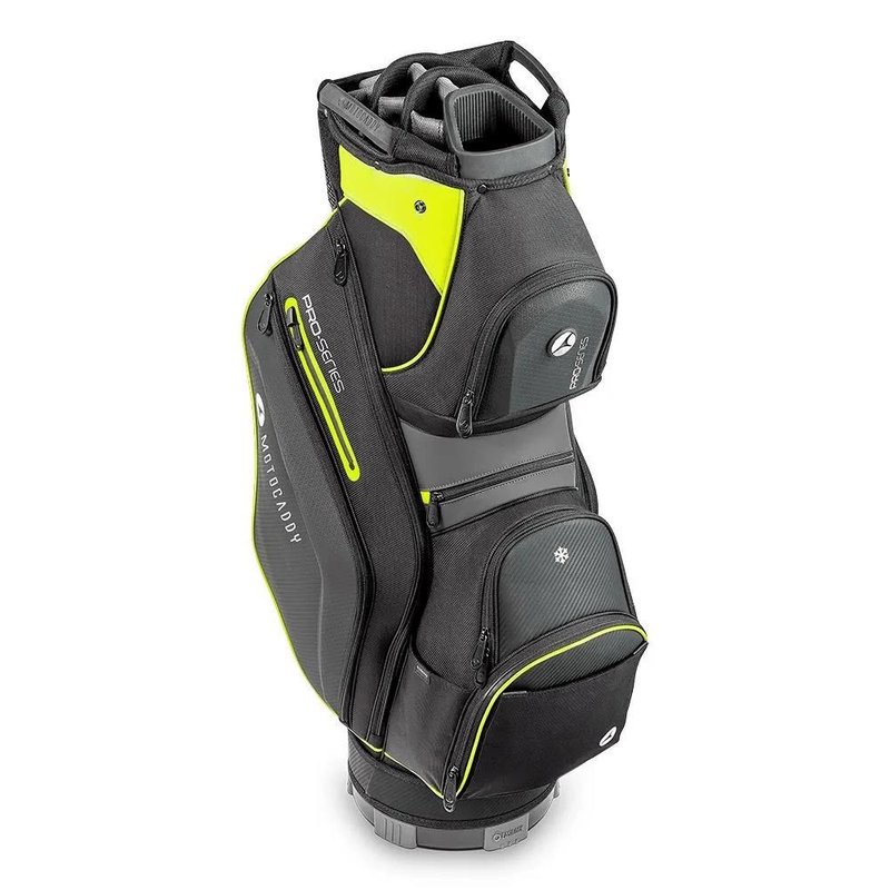 Motocaddy Pro-Series cart bag, zwart/lime