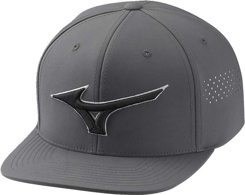 Mizuno Tour Flat Snapback heren pet, dark charcoal