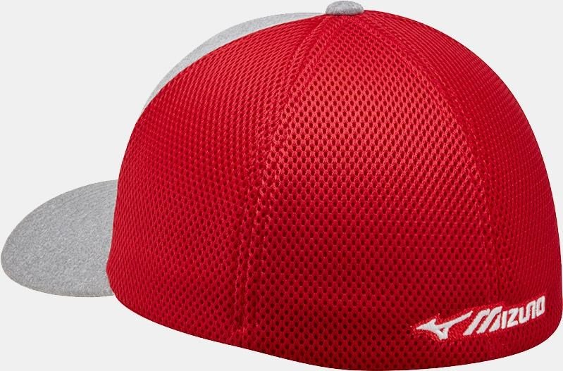 Mizuno Fitted Meshback heren pet, rood/navy