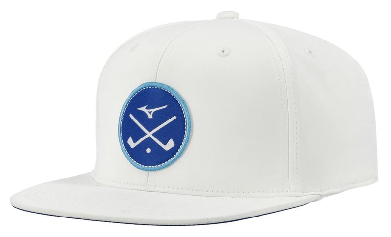 Mizuno Crossed Clubs Snapback golfpet, wit