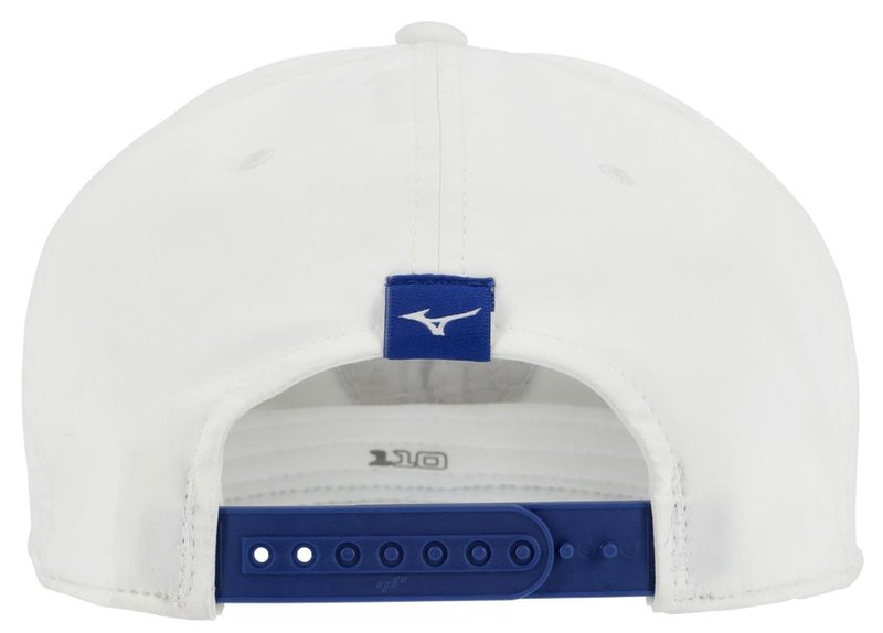 Mizuno Crossed Clubs Snapback golfpet, wit