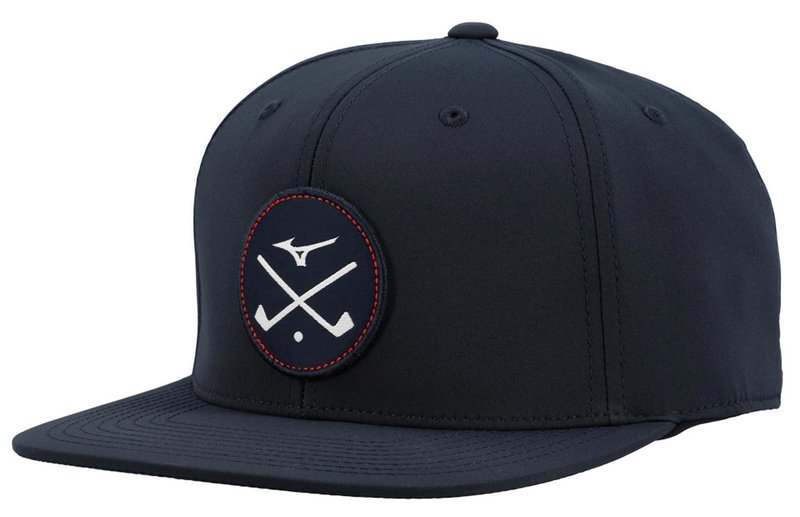 Mizuno Crossed Clubs Snapback golfpet, navy