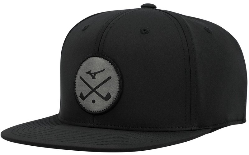 Mizuno Crossed Clubs Snapback golfpet, zwart