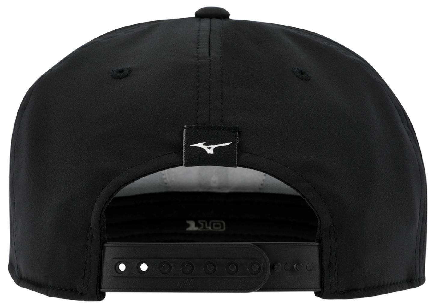 Mizuno Crossed Clubs Snapback golfpet, zwart